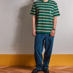 MJ01 Merci - T-Shirt Vadim Stripes - Vert