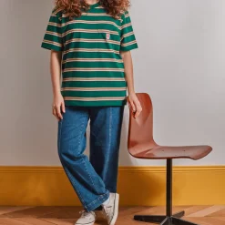 MJ01 Merci - T-Shirt Vadim Stripes - Vert