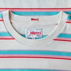 MJ01 Merci - T-Shirt Vadim Stripes - Rose