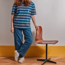 MJ01 Merci - T-Shirt Vadim Stripes - Marine