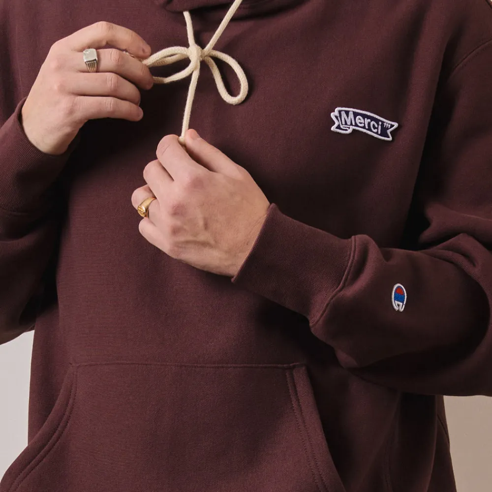 Women CHAMPION Merci x - Sweat à Capuche - Marron
