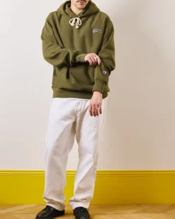Women CHAMPION Merci x - Sweat à Capuche - Olive