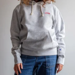 Women Champion Merci x - Sweat à Capuche Merci - Gris