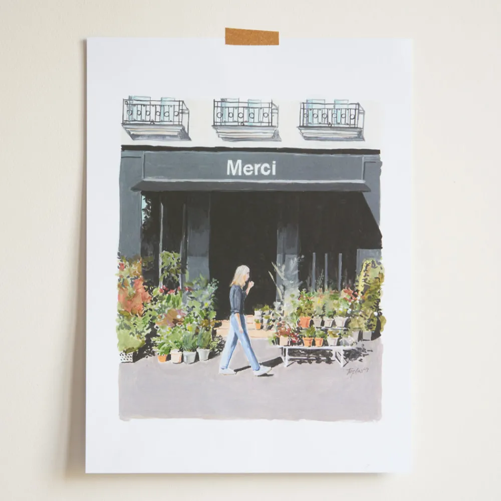 2202 IMPRIM AD HOC Merci x Ján Teplan - Affiche Coffee Flowers