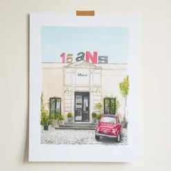 2202 IMPRIM AD HOC Merci x Ján Teplan - Affiche 15 Years