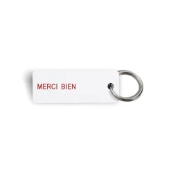 Women Various Keytags Merci x - Porte-clé "Merci Bien" - Blanc
