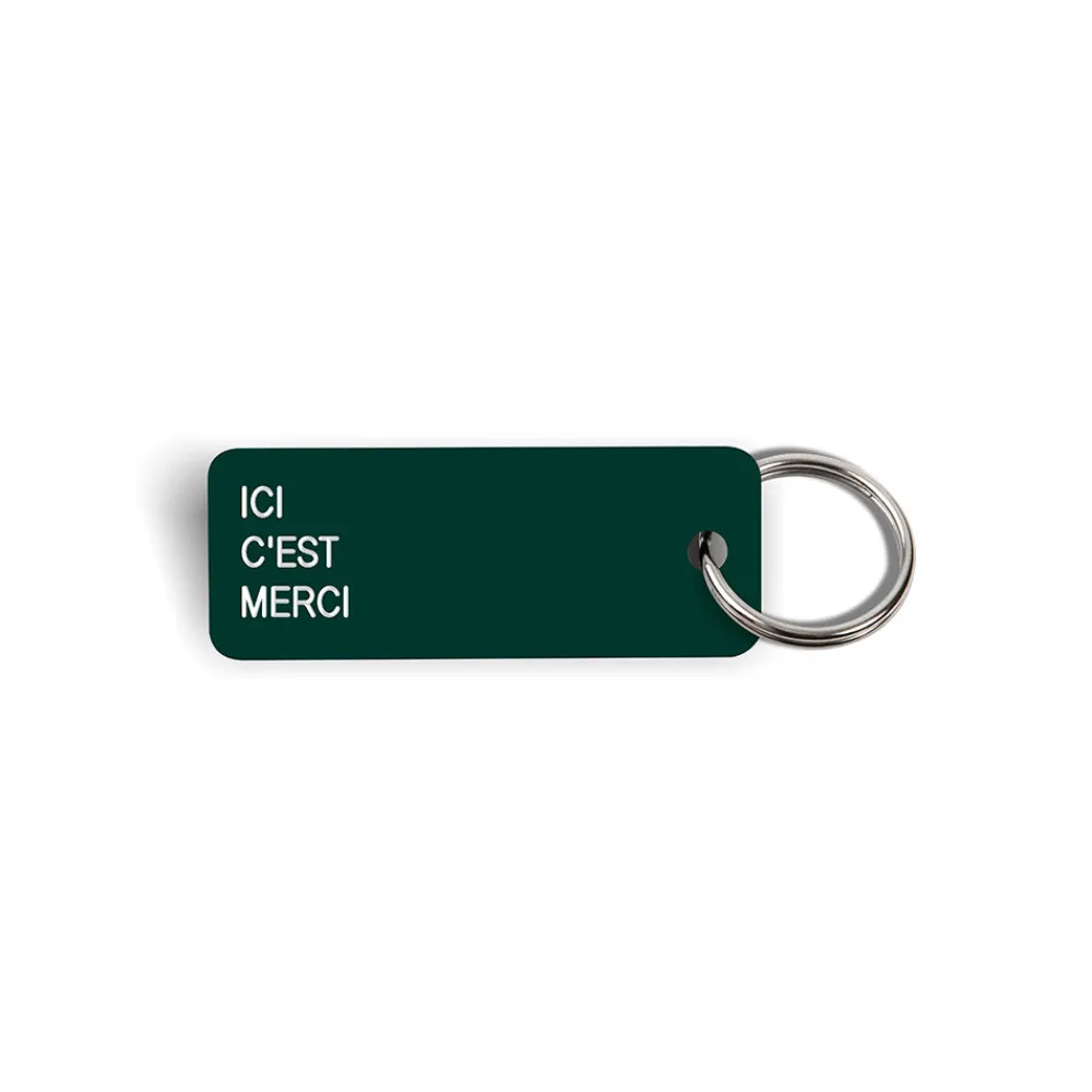 Women Various Keytags Merci x - Porte-clé "Ici C'est Merci" - Vert