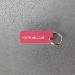 Women Various Keytags Merci x - Porte-clé "You're Welcome" - Rose