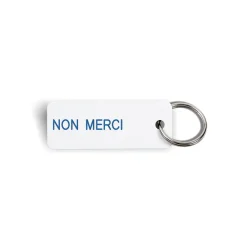 Women Various Keytags Merci x - Porte-clé "Non Merci" - Blanc