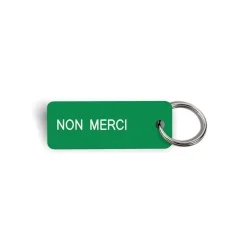 Women Various Keytags Merci x - Porte-clé "Non Merci" - Vert