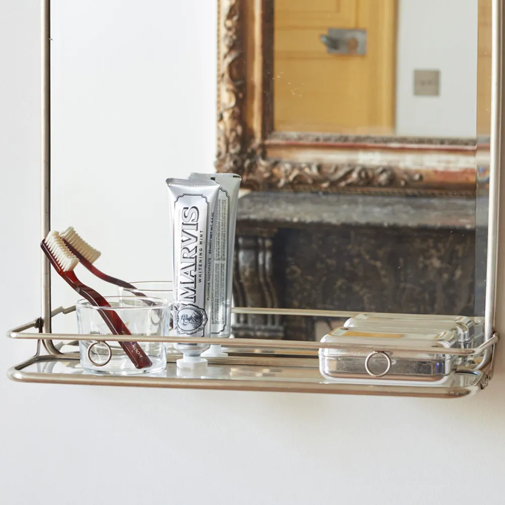2933 DECOCLICO Miroir barbier avec étagère