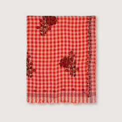Women MOISMONT - Echarpe n°693 - Flowers Poppy Red