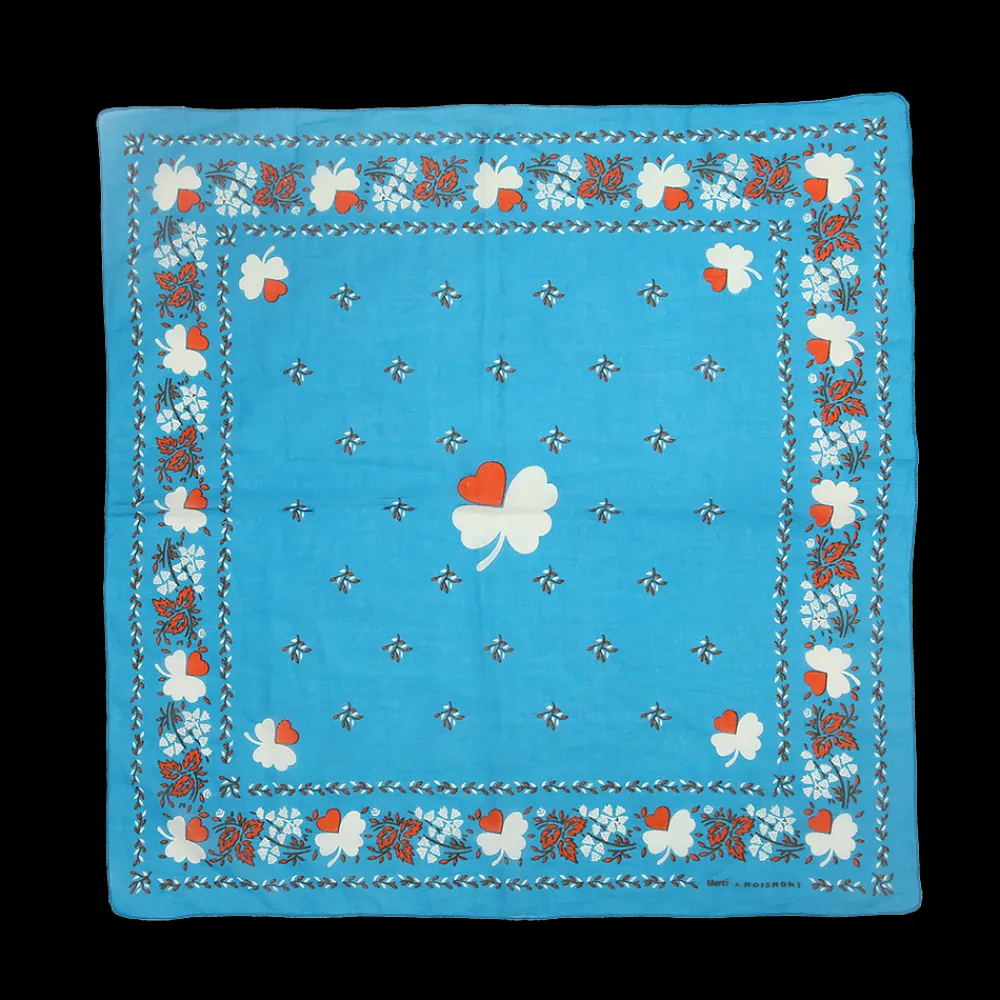 Women Moismont x Merci - Bandana Trèfle - Turquoise