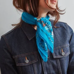 Women Moismont x Merci - Bandana Trèfle - Turquoise