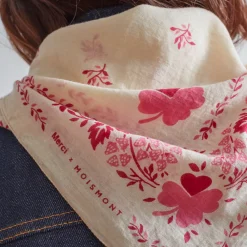 Women Moismont x Merci - Bandana Trèfle - Rose