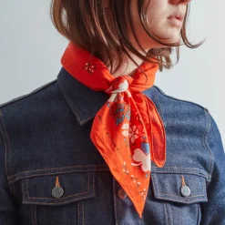 Women Moismont x Merci - Bandana Trèfle - Orange