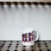 1799 MARKM LASER Mug Merci Paris - Marine