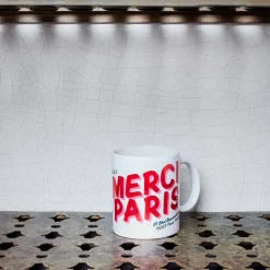 1799 MARKM LASER Mug Merci Paris - Rouge