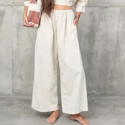 Women MYSAYANG - Pantalon Emas Long - Crème