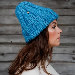 Women Myssy - Bonnet en Laine - Bleu