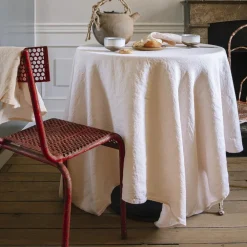 200 LINTEX Nappe en lin lavé - Beige Rosé