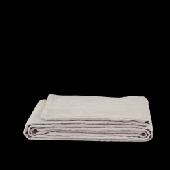 200 LINTEX Nappe en lin lavé - Rayures Parme Fuji Iro