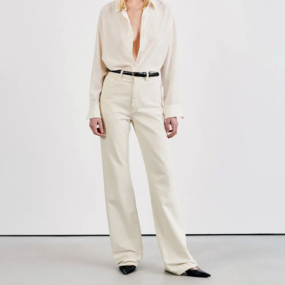Women Nili Lotan - Jeans Mitchel - Ecru