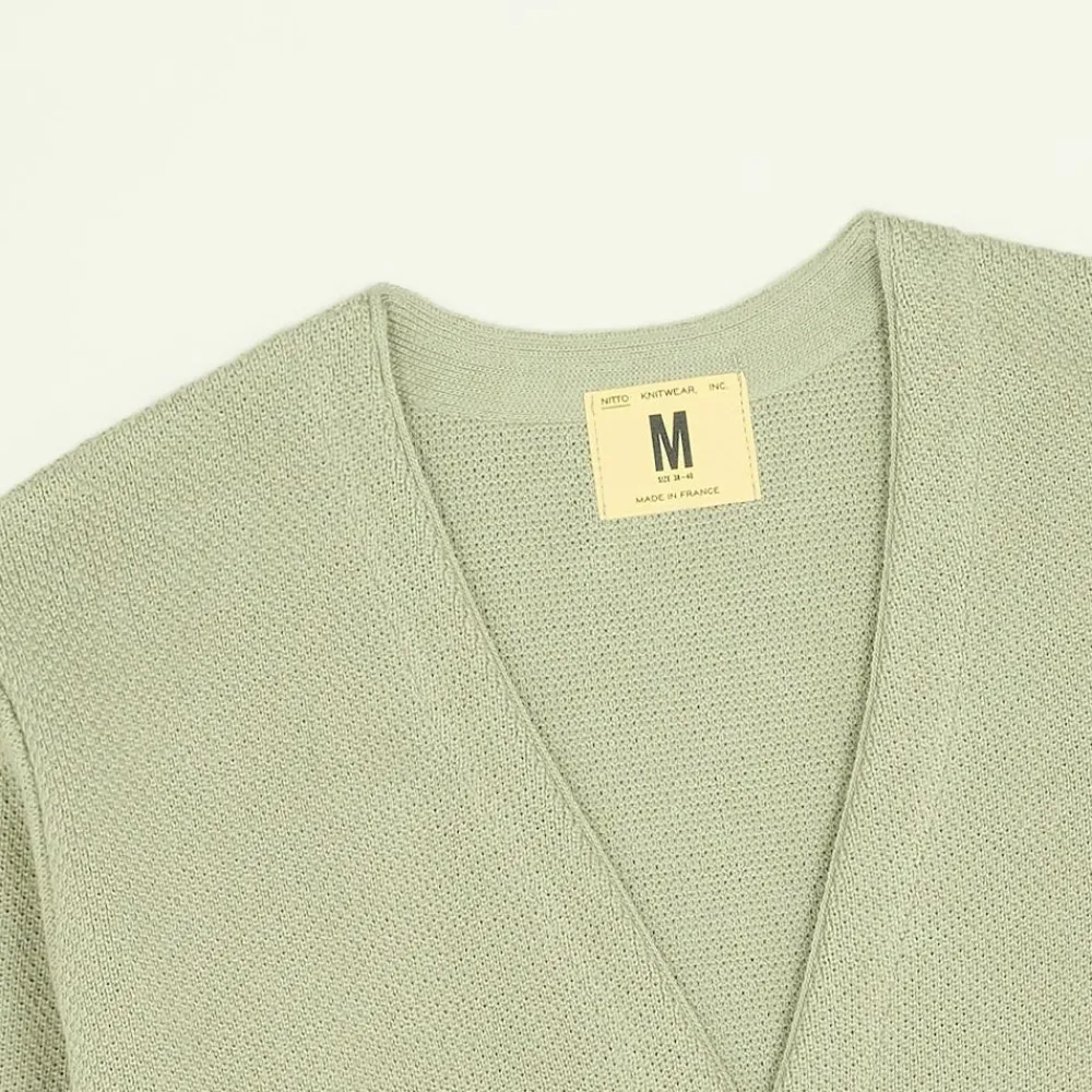 NITTO KNITWEAR - Cardigan Youri - Olive