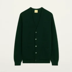 NITTO KNITWEAR - Cardigan Youri - Vert Fôret