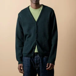 NITTO KNITWEAR - Cardigan Youri - Vert Fôret
