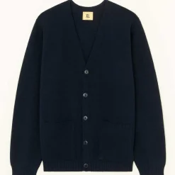 NITTO KNITWEAR - Cardigan Youri - Marine