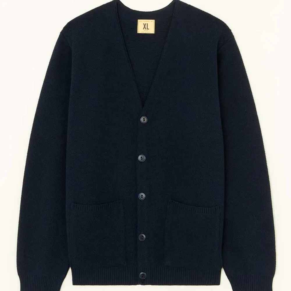 NITTO KNITWEAR - Cardigan Youri - Marine