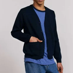NITTO KNITWEAR - Cardigan Youri - Marine