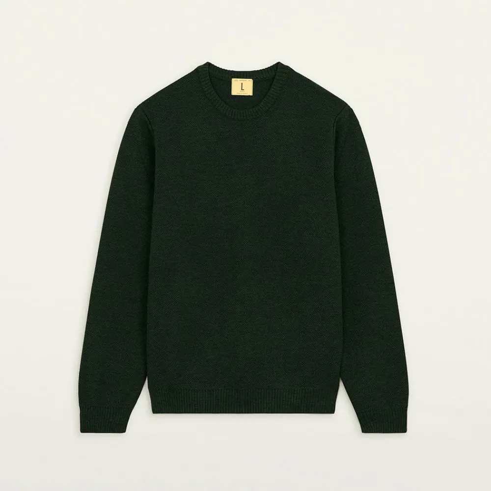 NITTO KNITWEAR - Pull Youri - Vert Fôret