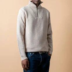 NITTO KNITWEAR - Pull Youri Camionneur - Naturel