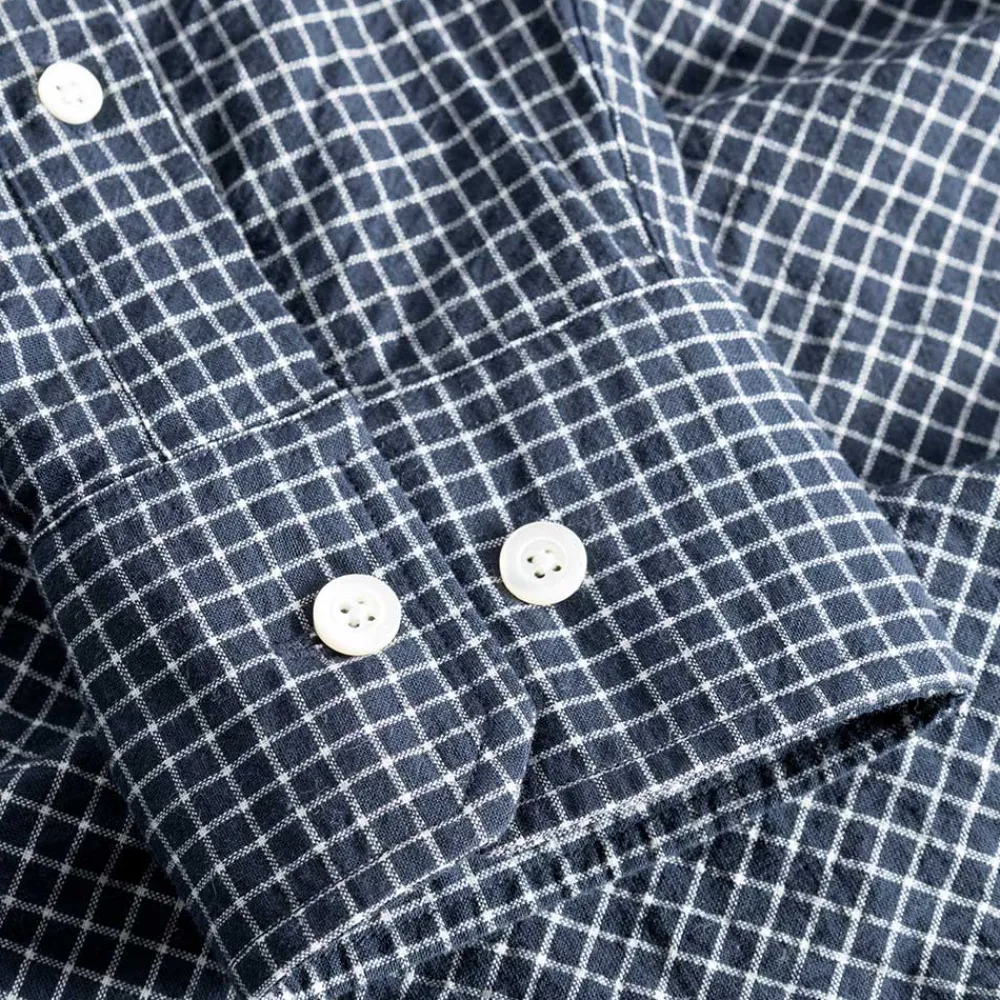 Norse Projects Norse Project - Chemise oversize à carreaux - Marine