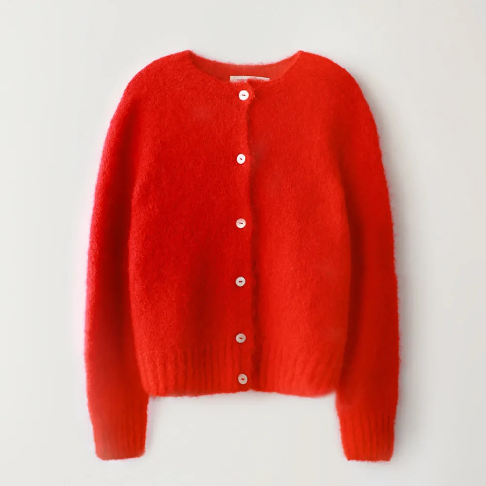 Women Nothing Written - Cardigan Alpaga - Rouge