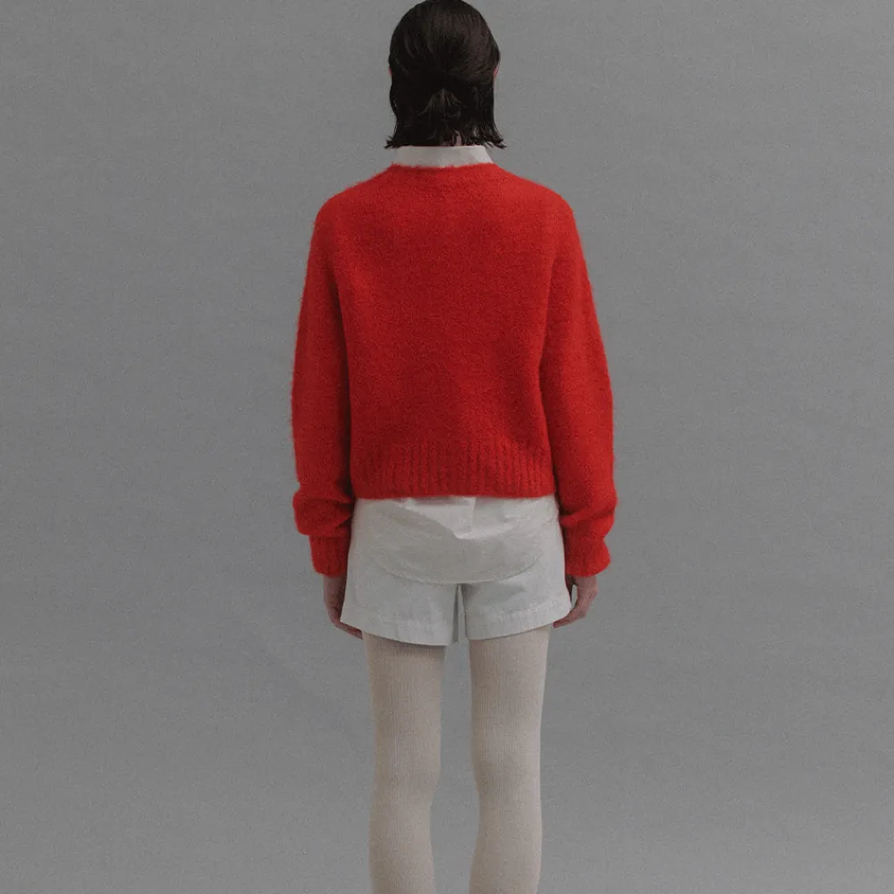 Women Nothing Written - Cardigan Alpaga - Rouge