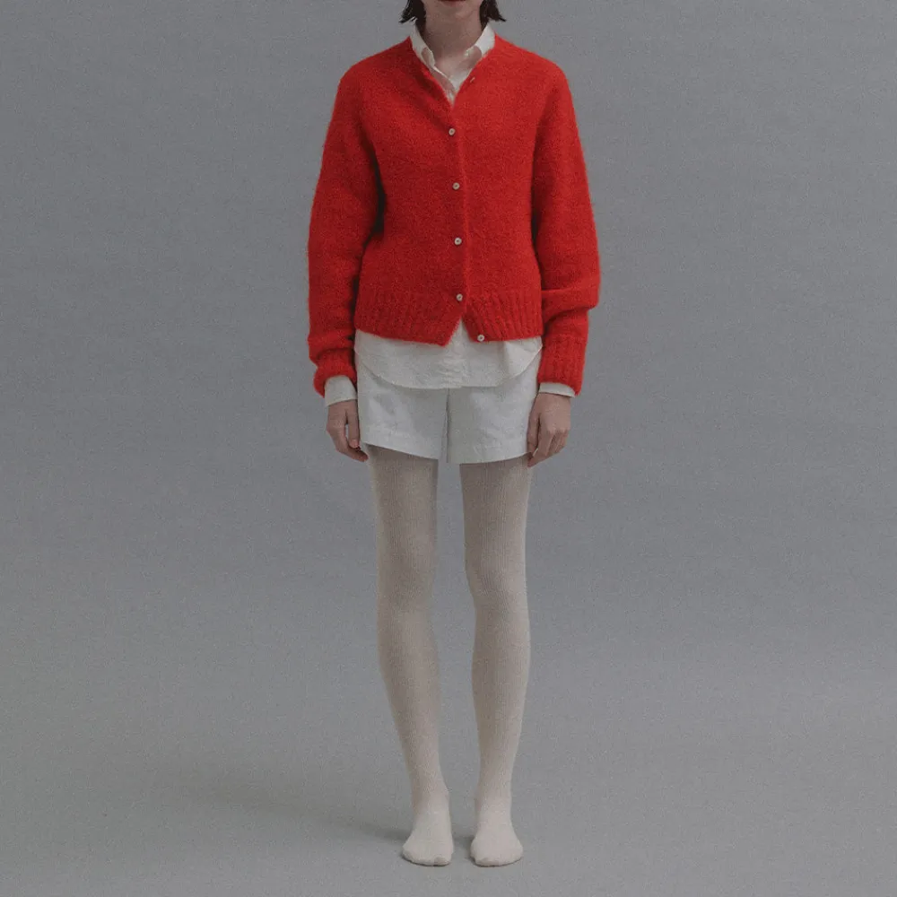 Women Nothing Written - Cardigan Alpaga - Rouge