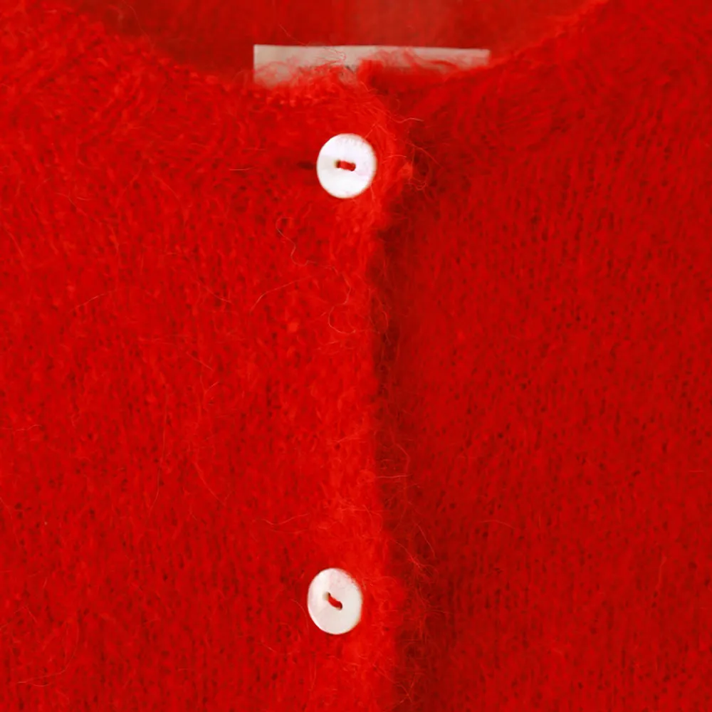 Women Nothing Written - Cardigan Alpaga - Rouge