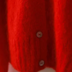 Women Nothing Written - Cardigan Alpaga - Rouge