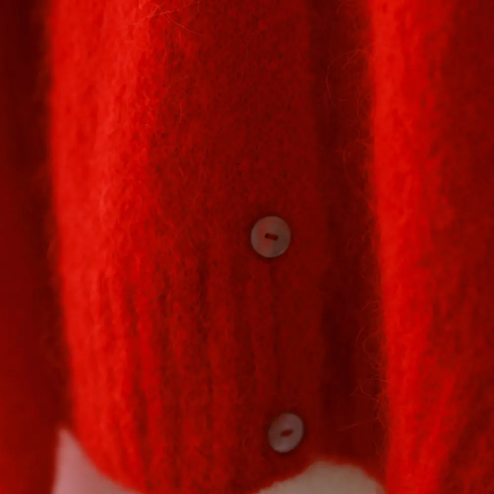 Women Nothing Written - Cardigan Alpaga - Rouge