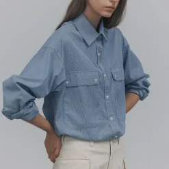 Women Nothing Written - Chemise rayé - Bleu