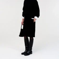 Women Nothing Written - Jupe velours - Noir