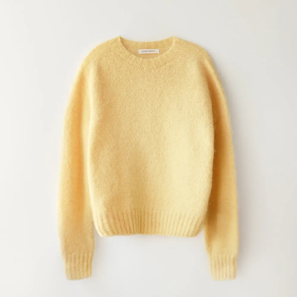 Women Nothing Written - Pull Alpaga - Jaune