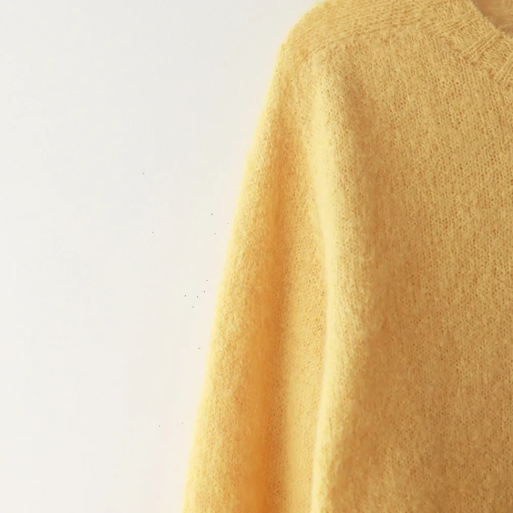 Women Nothing Written - Pull Alpaga - Jaune