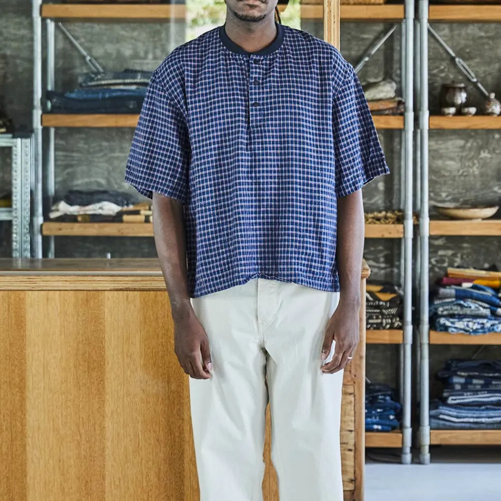 ORSLOW - Chemise Pullover - Marine