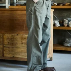 ORSLOW - Pantalon Dad Fit Painter - Vert Militaire