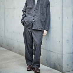 ORSLOW - Pantalon Houndstooth Dad Painter - Marron