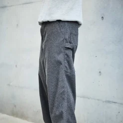 ORSLOW - Pantalon Houndstooth Dad Painter - Marron